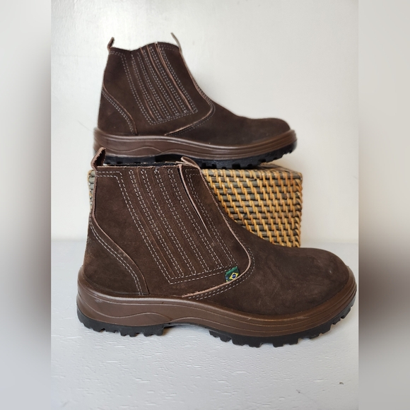 FlexFort Botinas Flex Nubuck Slip-On Stretch Side Outdoor Ankle Boots